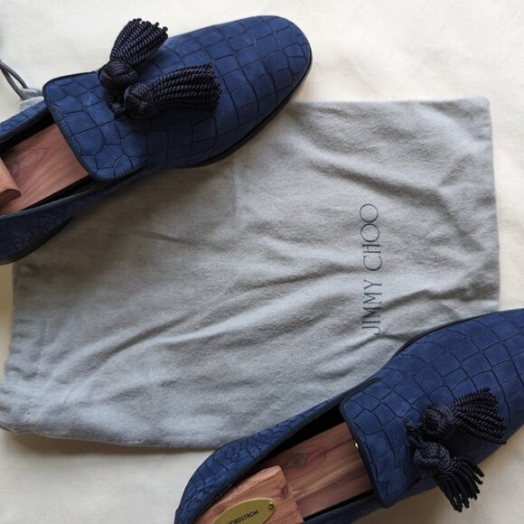 Jimmy Choo Men's Loafer Blue Size 42 1/2 - Picture 5 of 5